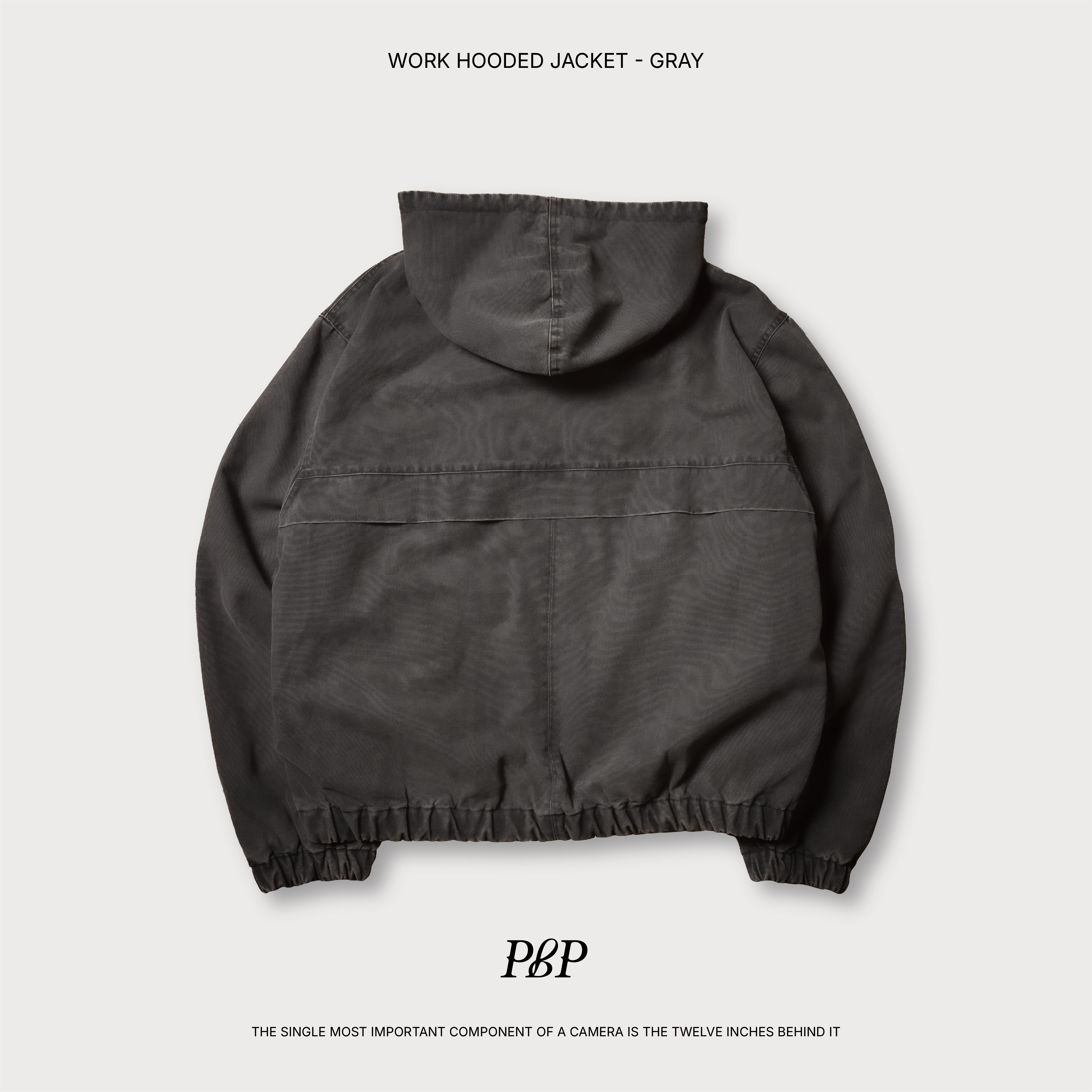 P.B.P - WORK HOODED JACKET  - GRAY