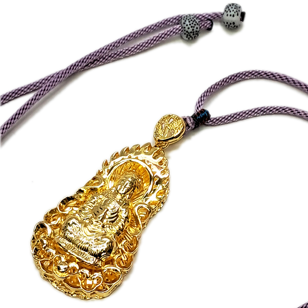 觀世音菩薩 {沙金}中國結項鍊【十方】154203