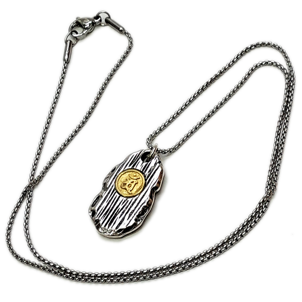 大日如來{種子字}鈦鋼項鍊【十方】154205