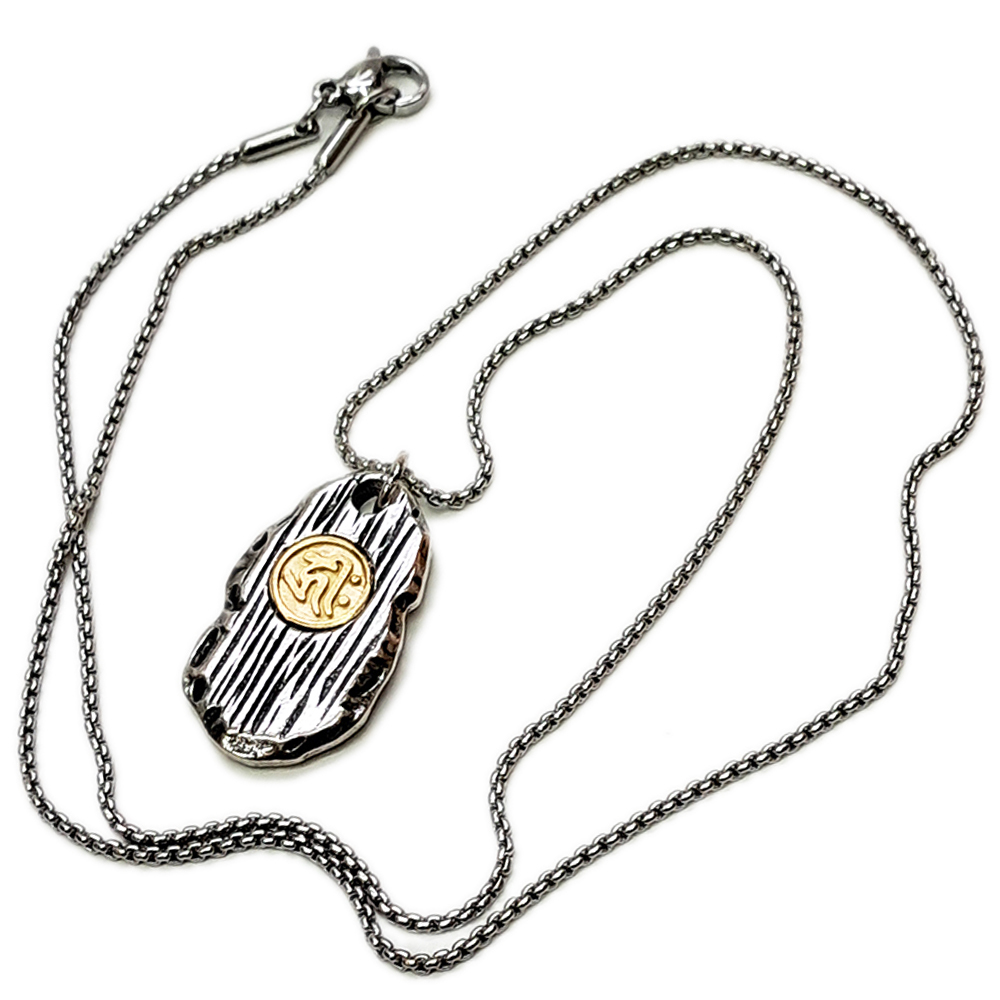 千手觀音{種子字}鈦鋼項鍊【十方】154210