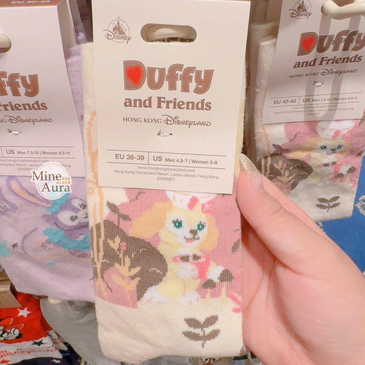 可琦安 餅乾 CookieAnn 滿版圖案 成人襪 襪子 -香港迪士尼樂園