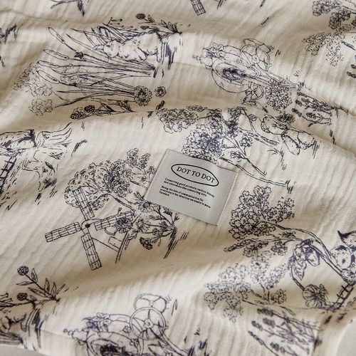 DTD浪漫茹伊印花系列-莫代爾3重紗蓋毯