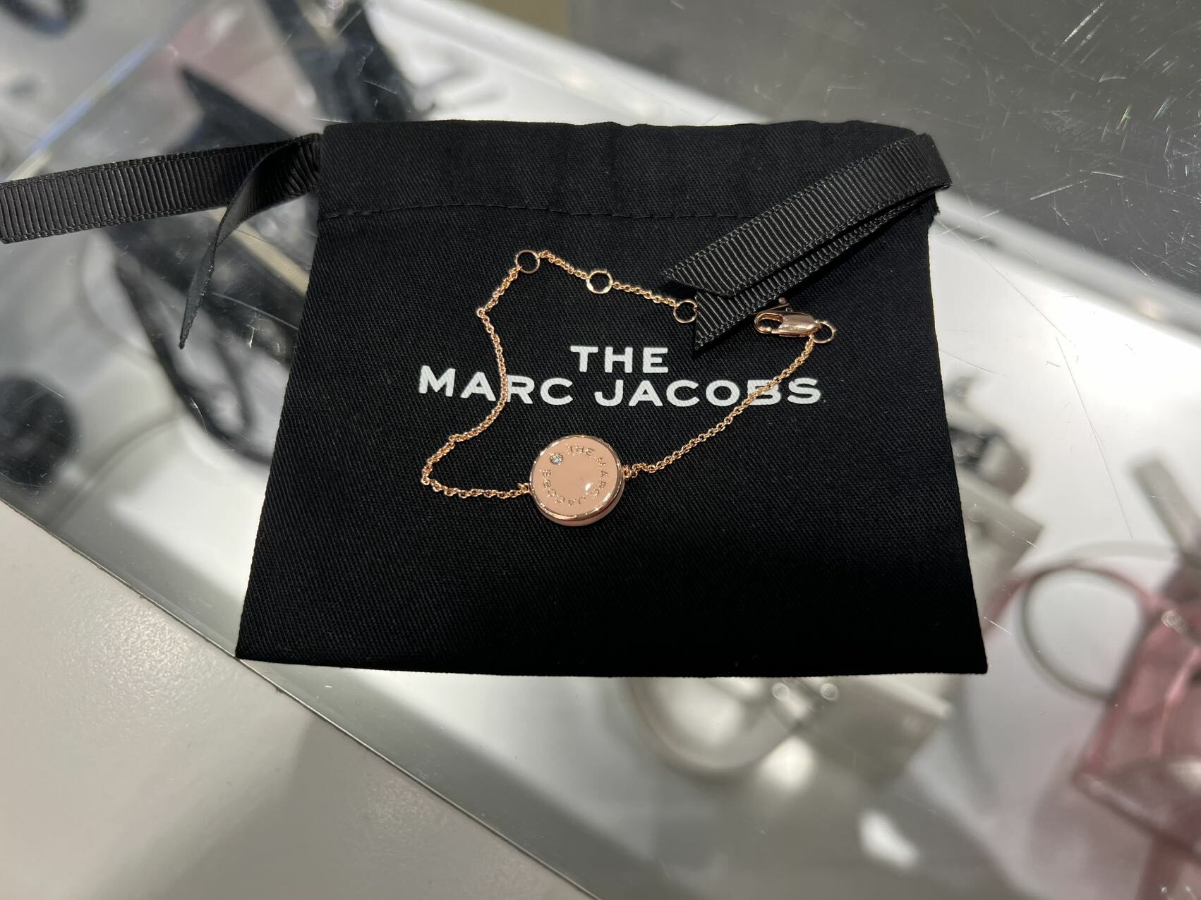 【預購】MARC JACOBS G122427 玫瑰金手鏈
