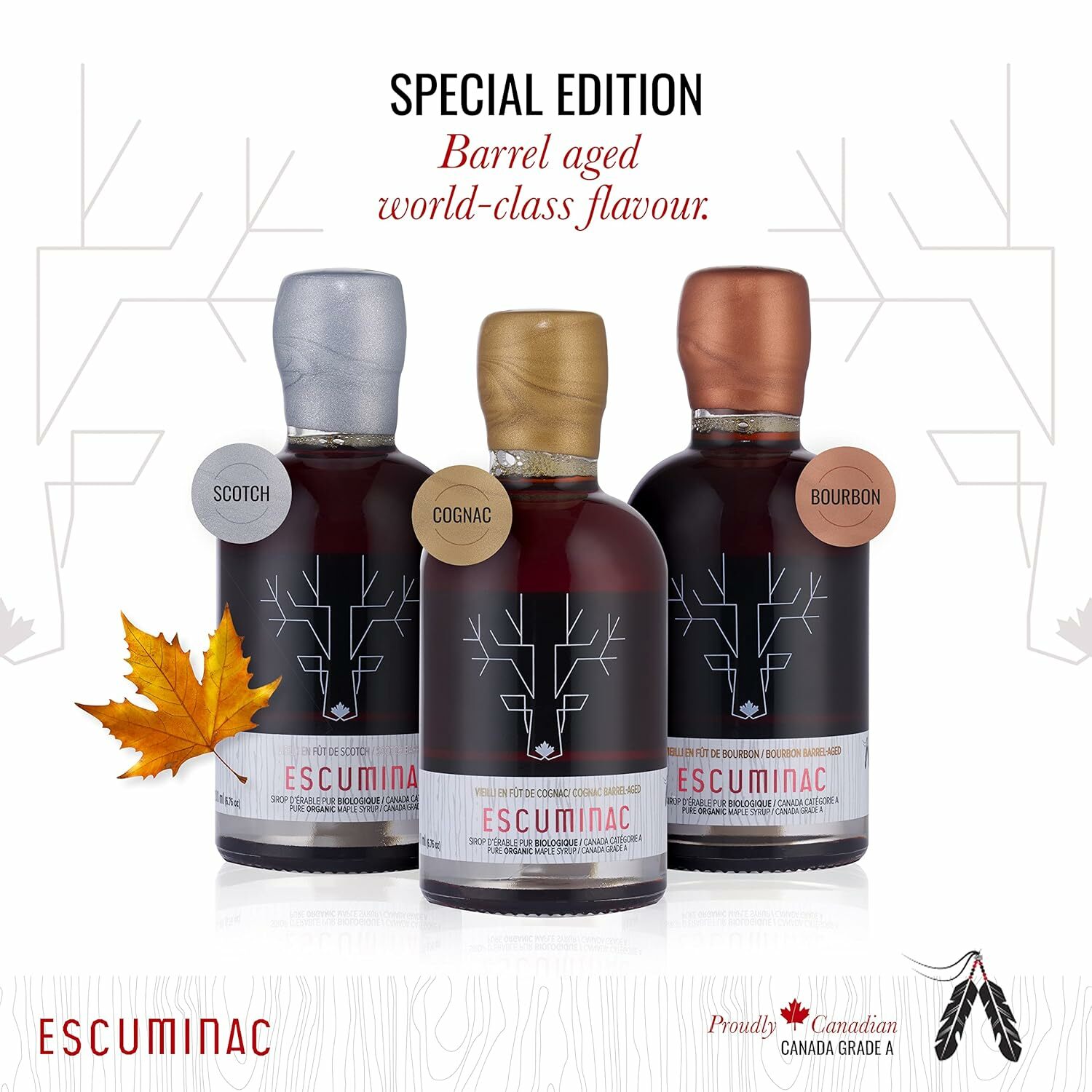 Escuminac Bourbon Barrel Aged Maple Syrup Gift Box