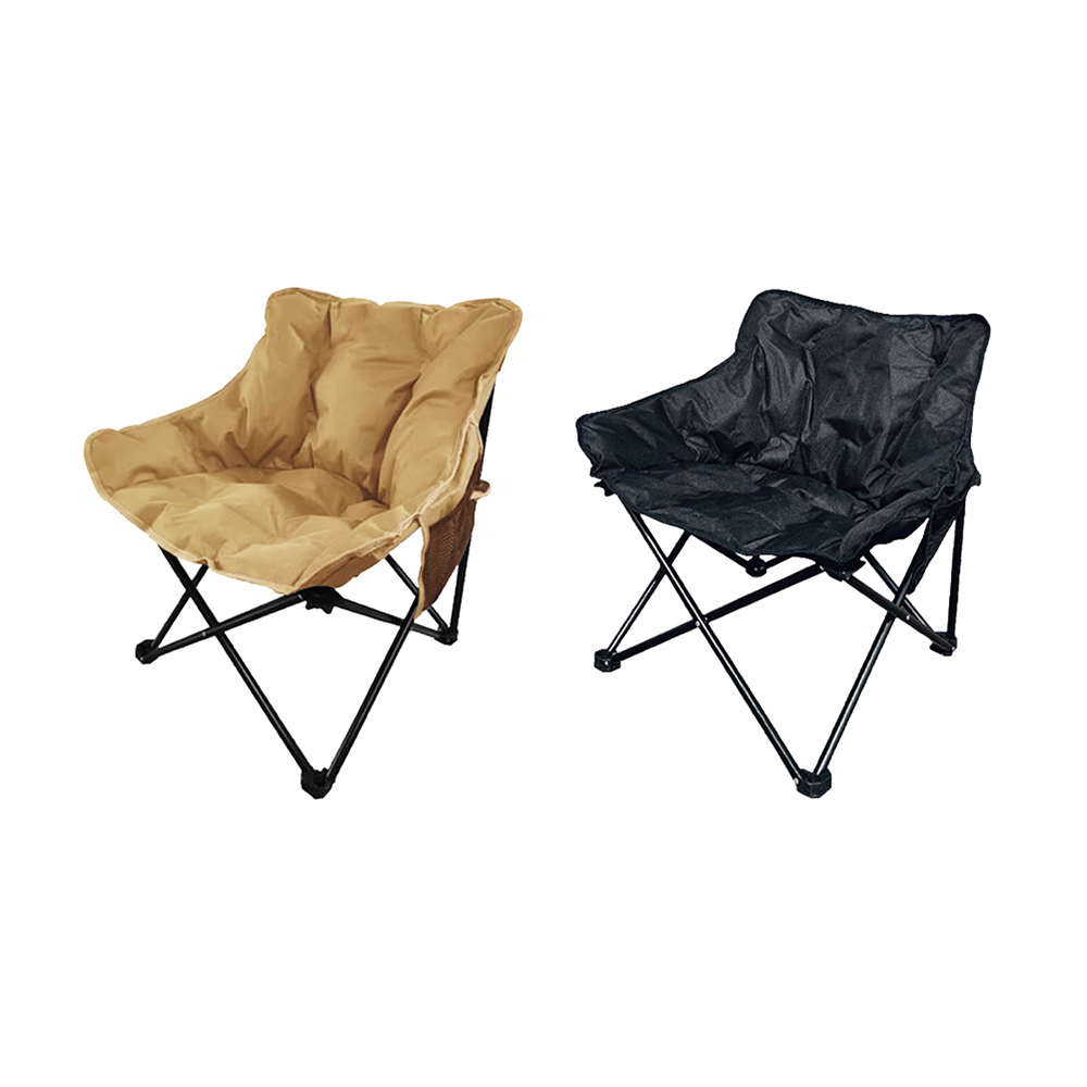 元氣熊 可折疊露營輕量加棉月亮椅/附袋/2色