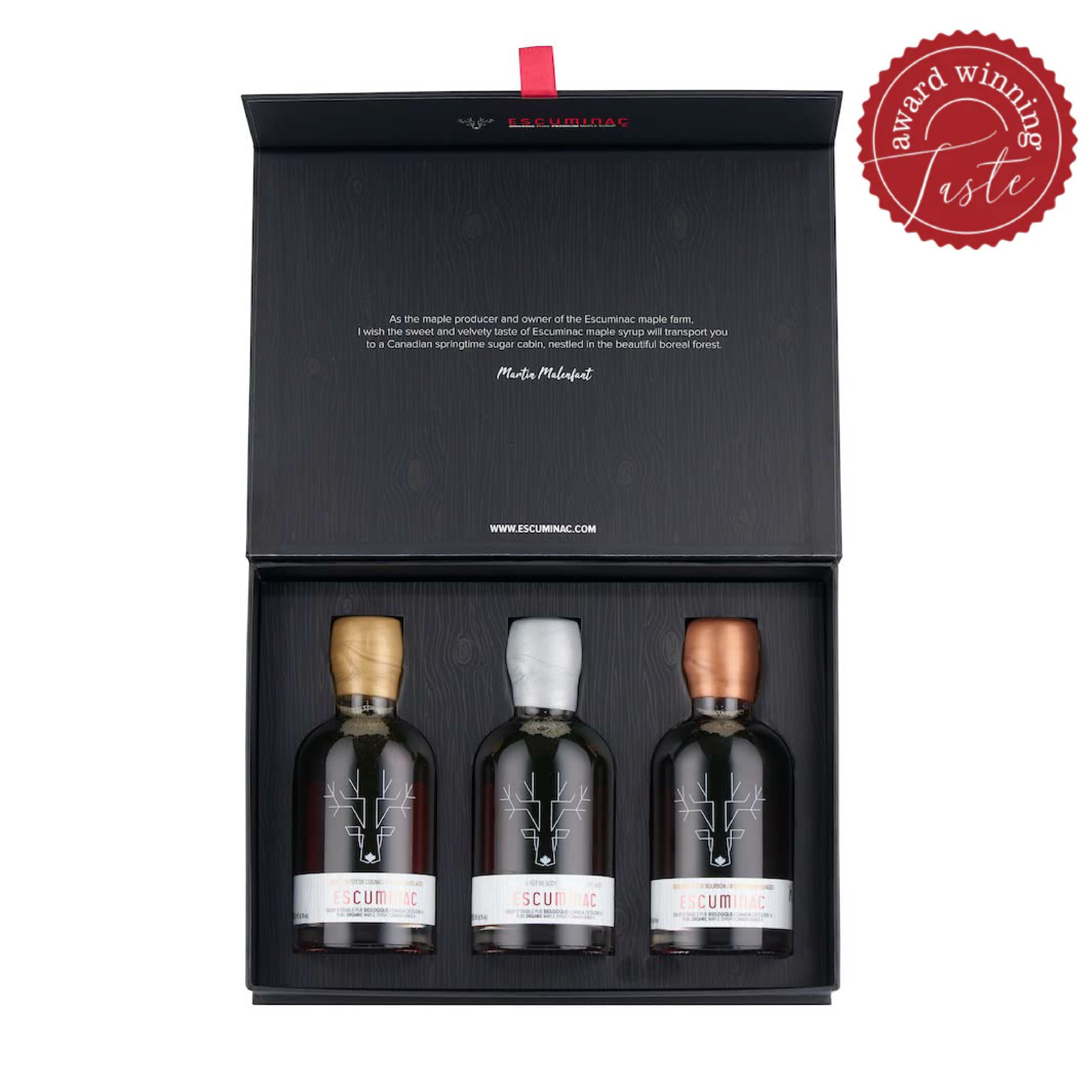 Escuminac Bourbon Barrel Aged Maple Syrup Gift Box