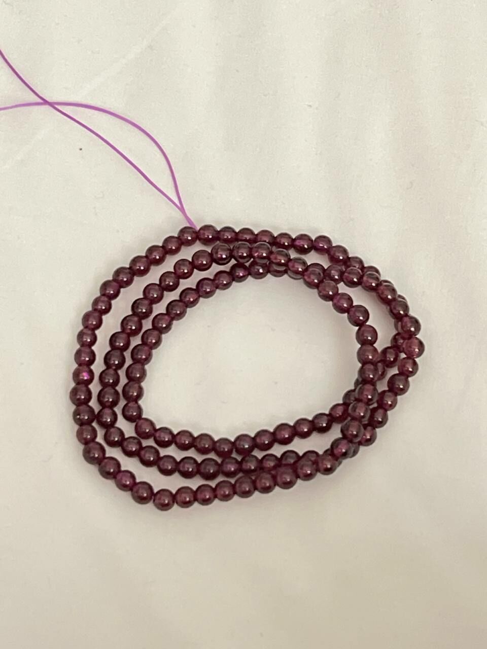 [S] GEMZ & CO XDJ 3 ROUND PURPLE GARNET BLT, Y424 (Y424)