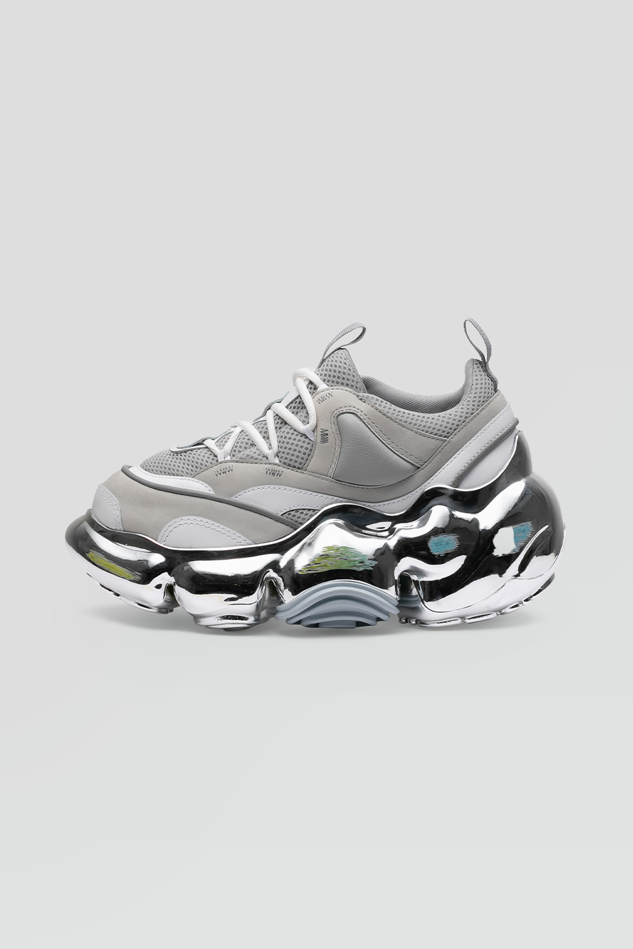 grounds｜MOOPIE JAWS CHROME SCRATCH 厚底球鞋