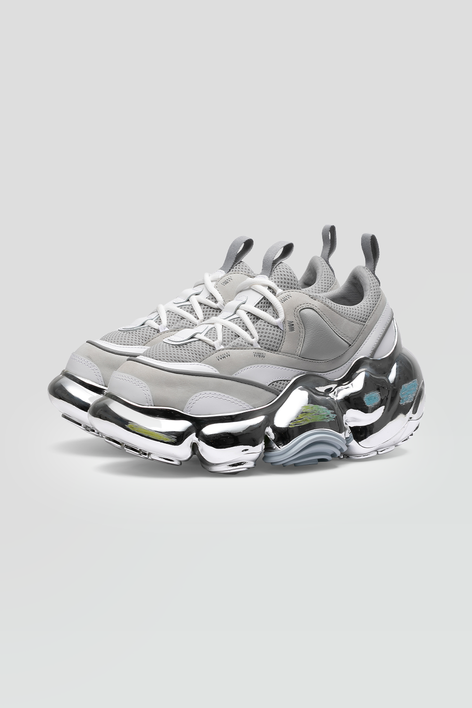 grounds｜MOOPIE JAWS CHROME SCRATCH 厚底球鞋