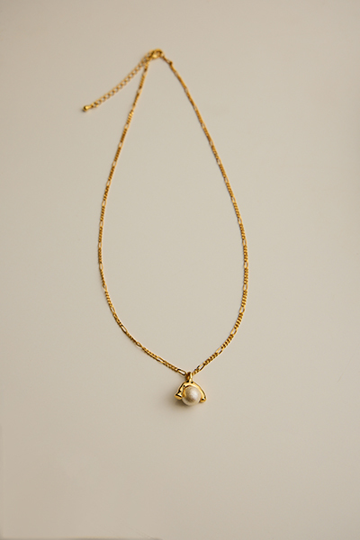 法式幾何微光珍珠項鍊