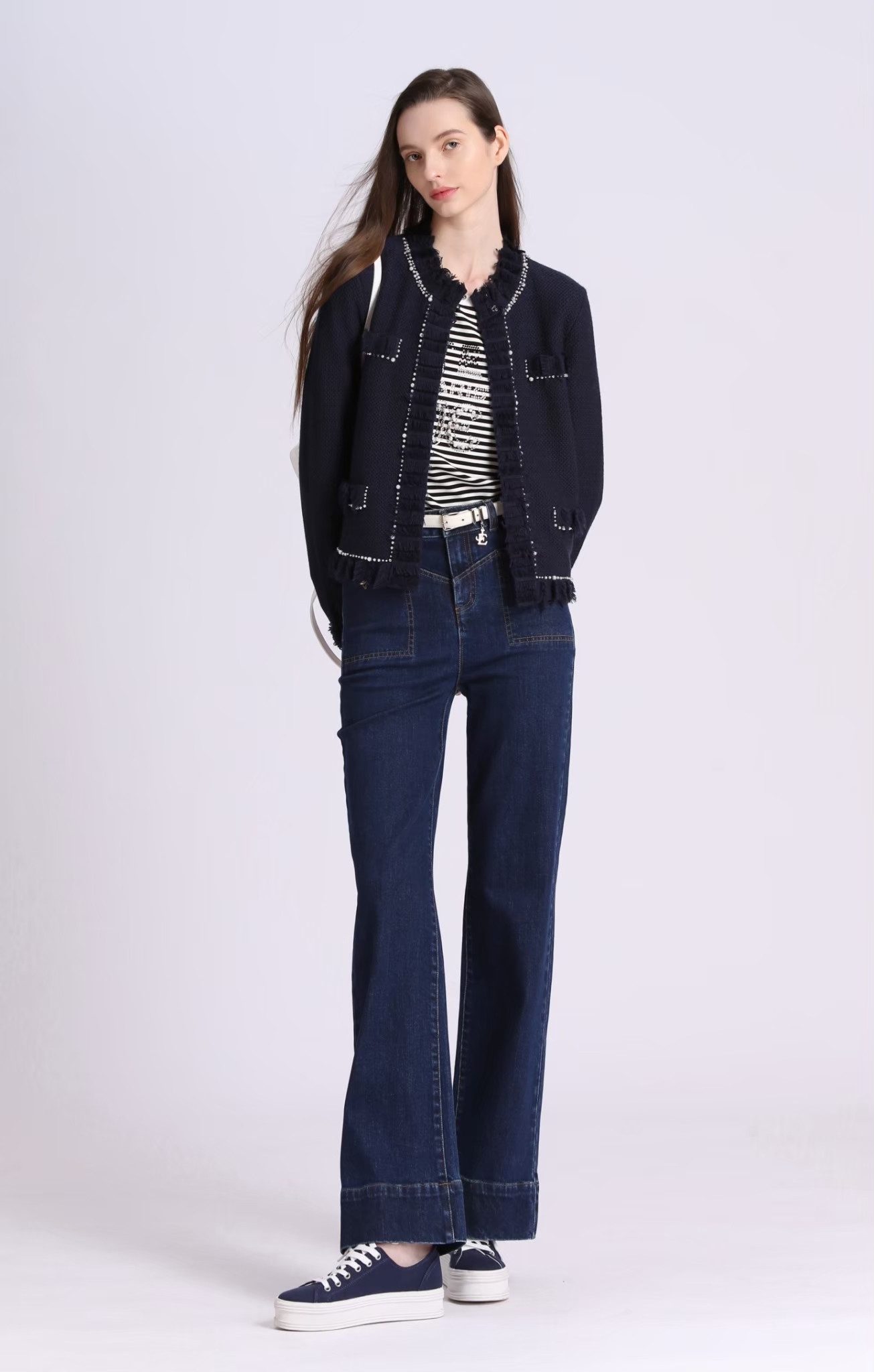 BD15228D1 午夜蘭浣熊絨小香外套