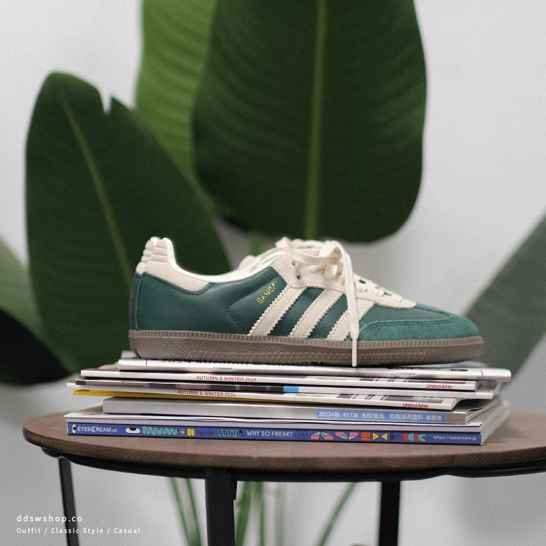 "代購" ADIDAS SAMBA OG  復古綠 奶油色 男女鞋 JI3215