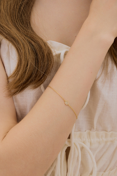 百搭圓片鑽面手鏈