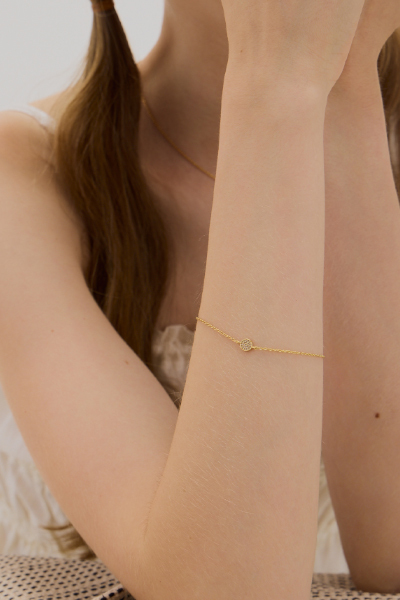 百搭圓片鑽面手鏈