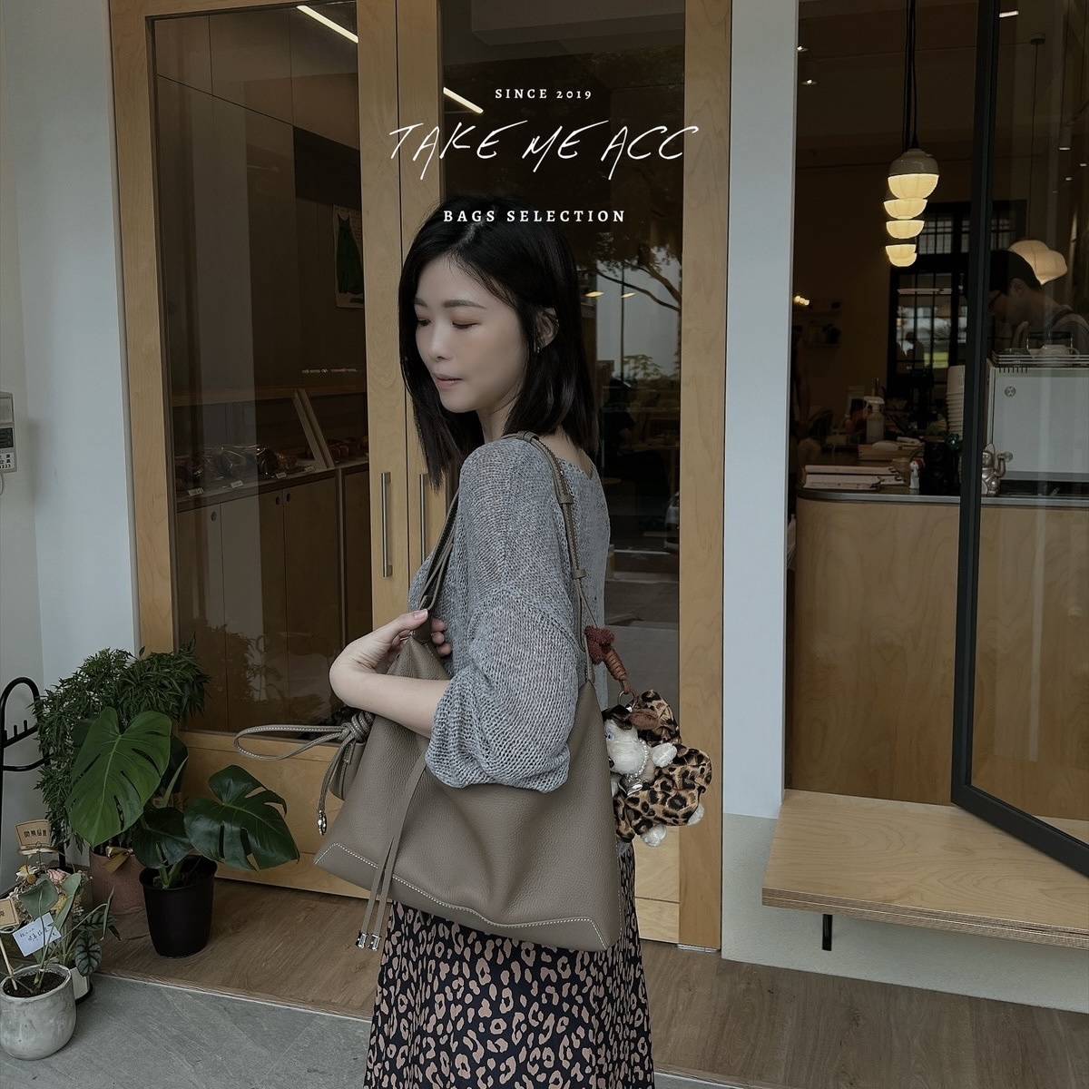 這咖皮質一百分美的牛皮hobo包｜Take Me 闆娘嚴選真皮包