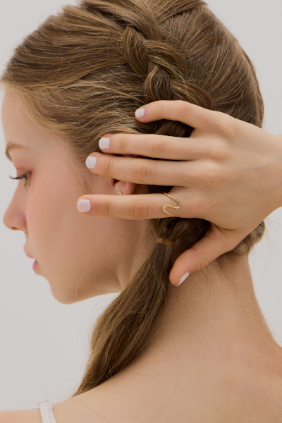 極簡流動線條戒指