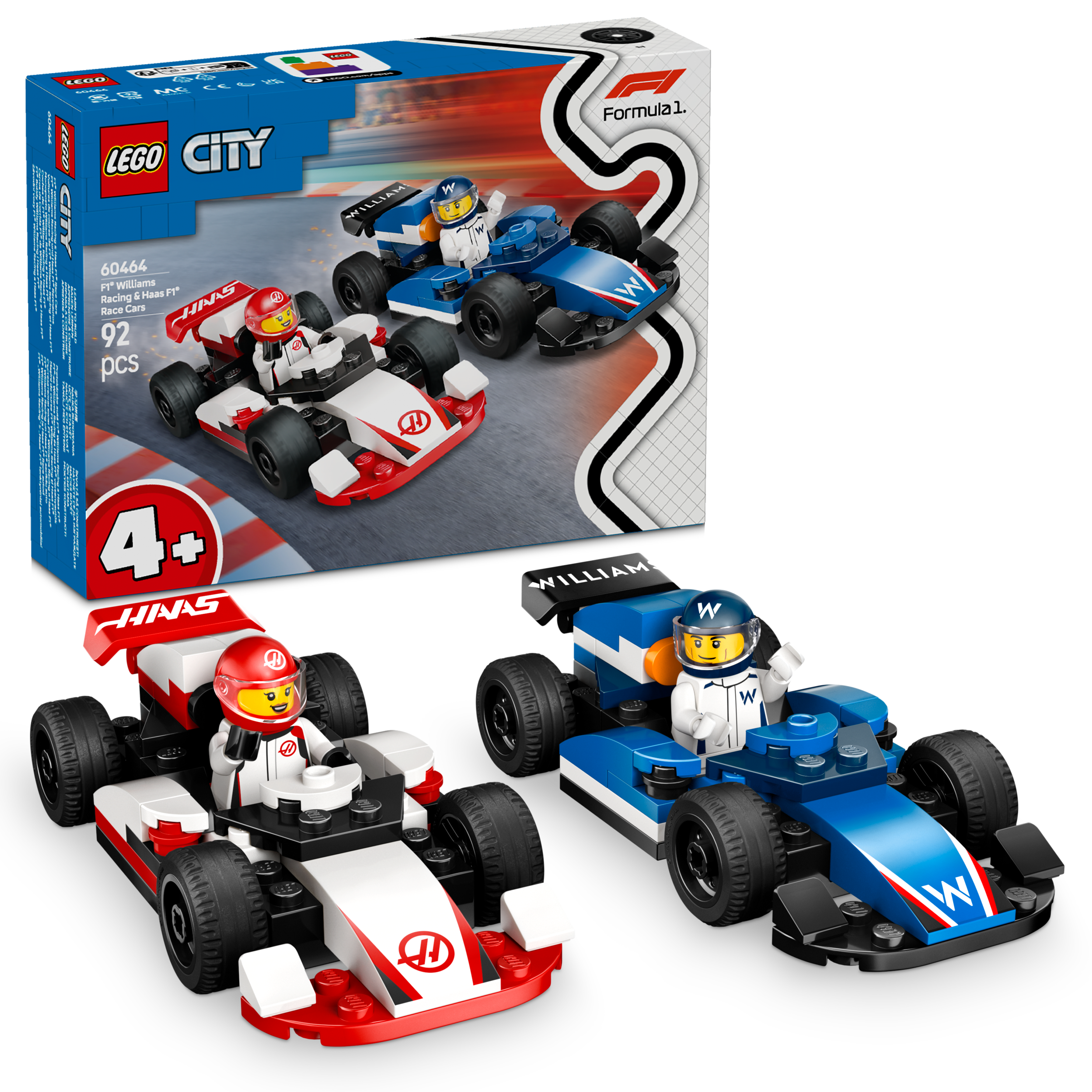 60464 F1® Williams Racing 和 Haas F1® 賽車