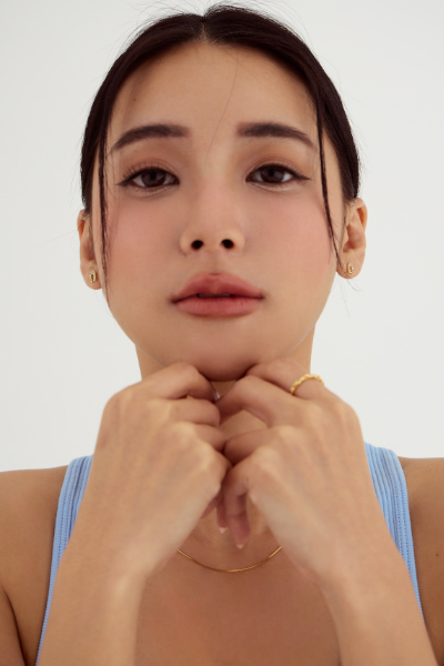 迷你小U鋯光。銀針耳環