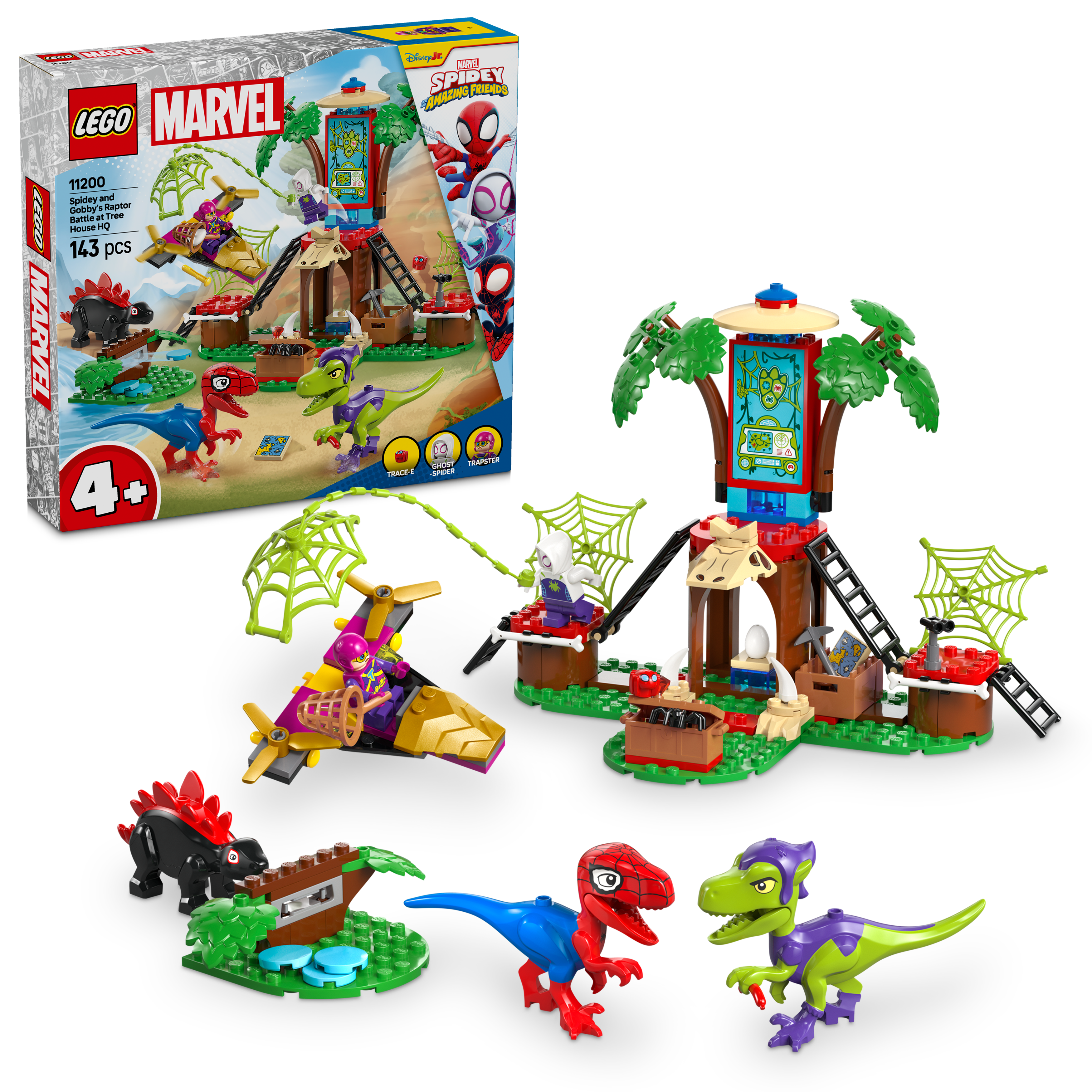 11200 Spidey and Gobby's Raptor Battle at Tree House HQ