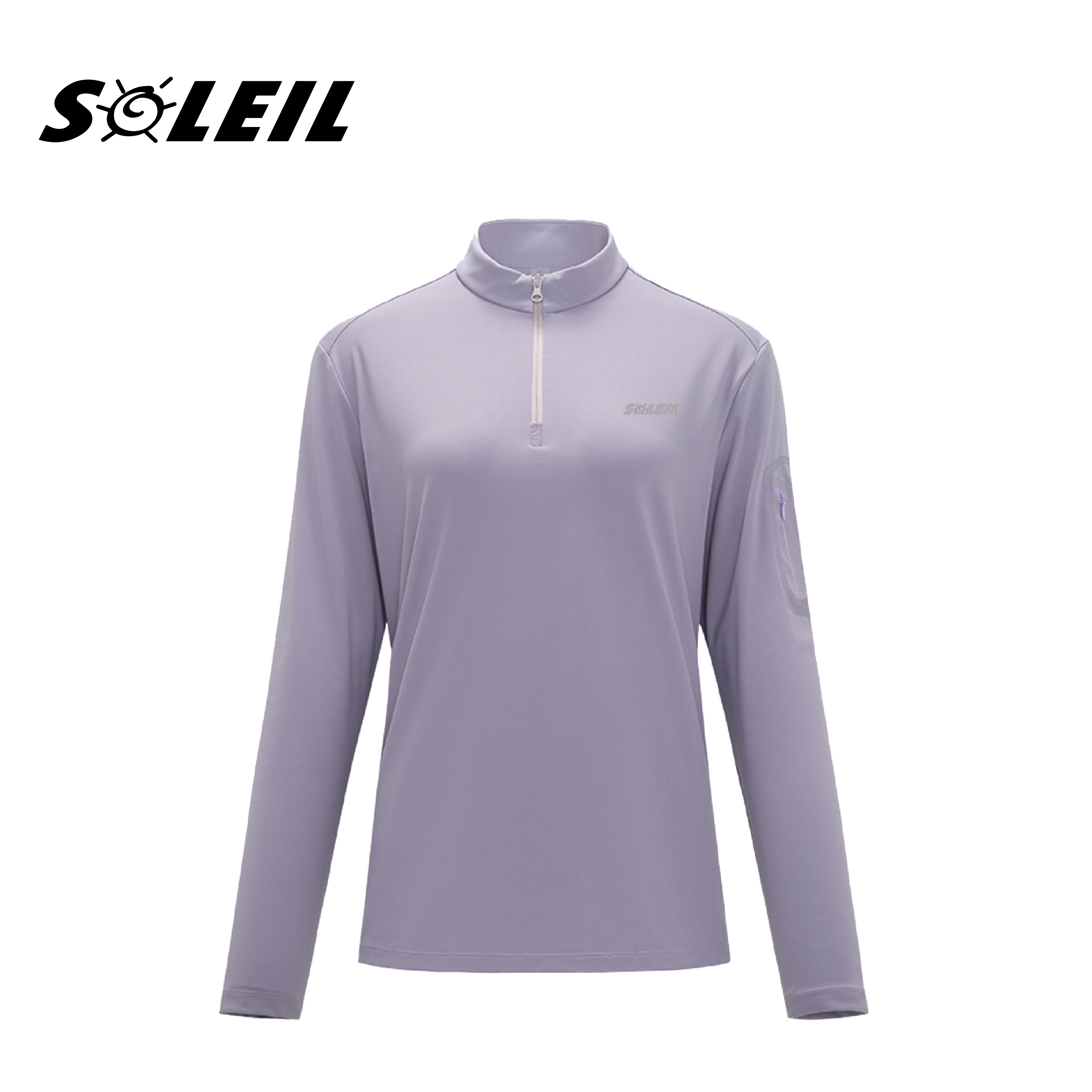 SOLEIL彈力親膚拉鍊領保暖上衣 女款 (2色) 01SL813009