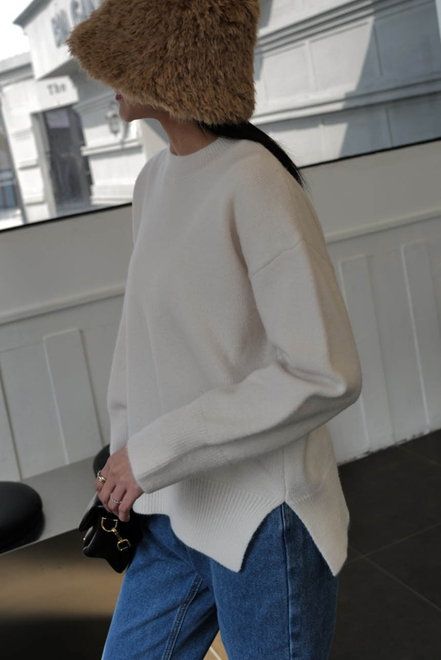 短版側開衩毛衣*3色