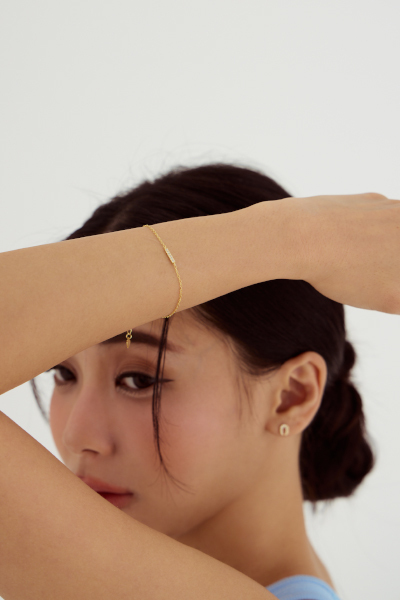 經典一字鋯光手鍊