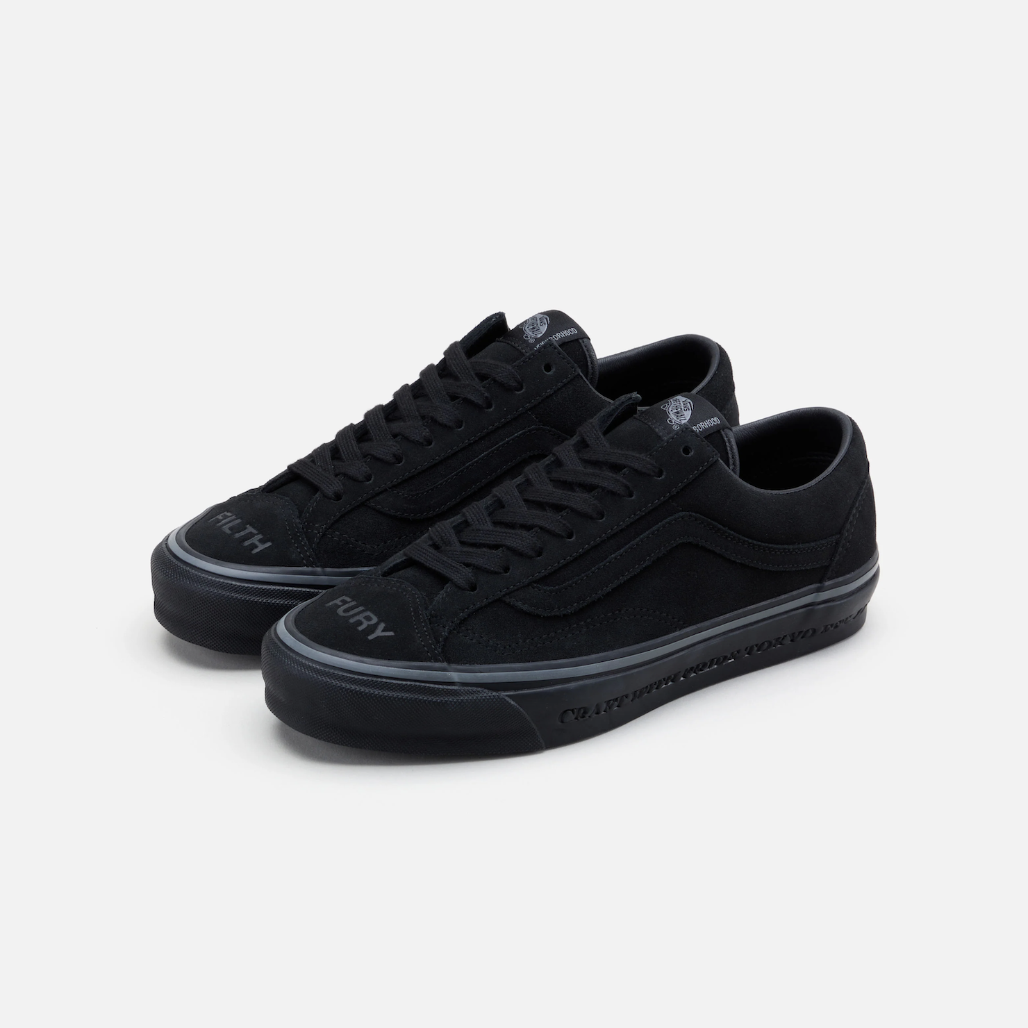 -(A1d)-NEIGHBORHOOD X VANS OTW OLD SKOOL 36 聯名 板鞋 黑/白-242BWVNN-FWM01