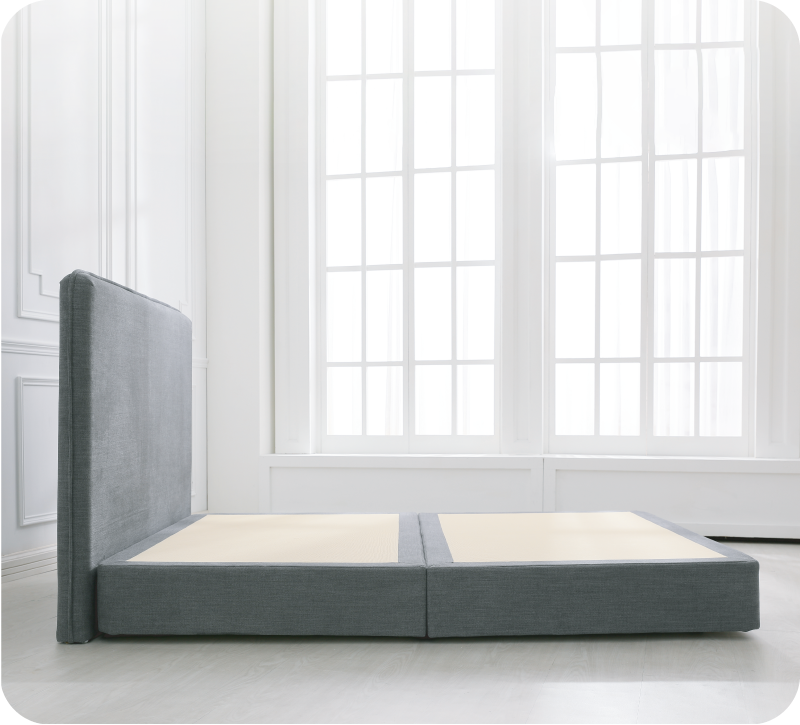 礦石灰實木床架