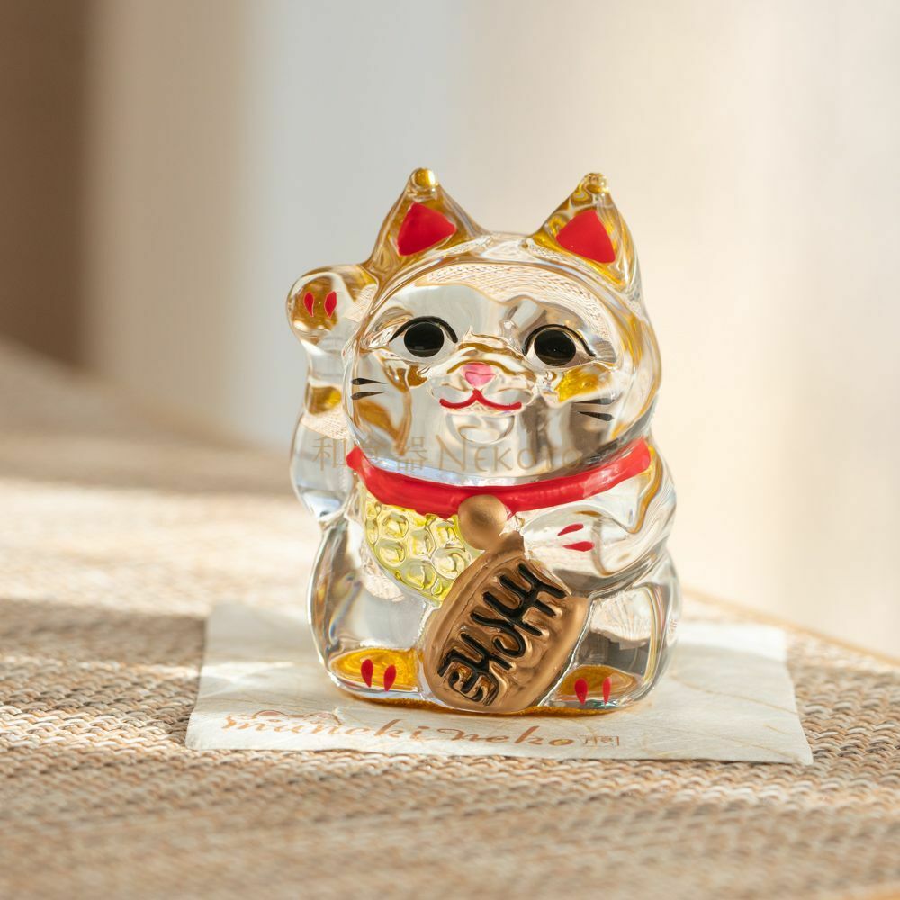 【預購】J1225902 玻璃招財貓