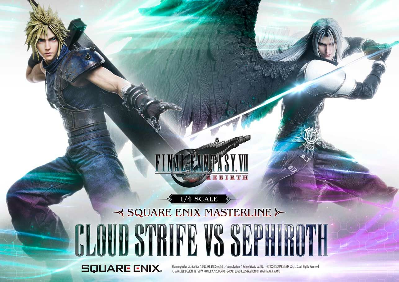 26年3月 SQUARE ENIX MASTERLINE 1/4 太空戰士7 重生 克勞德 VS 賽菲羅斯 完成品