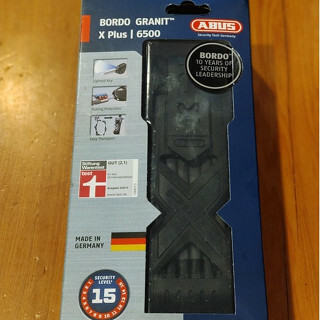 德芯騎士部品屋 ABUS BORDO GRANIT XPLUS 6500/85 ST 摺疊鎖 黑