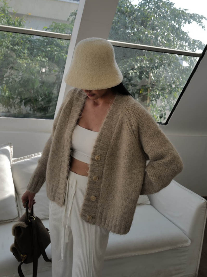 冰淇淋針織短版外套*4色