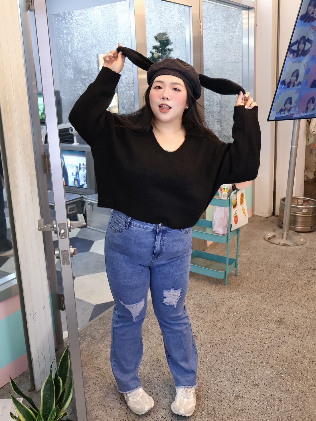 絕美刷破小喇叭褲