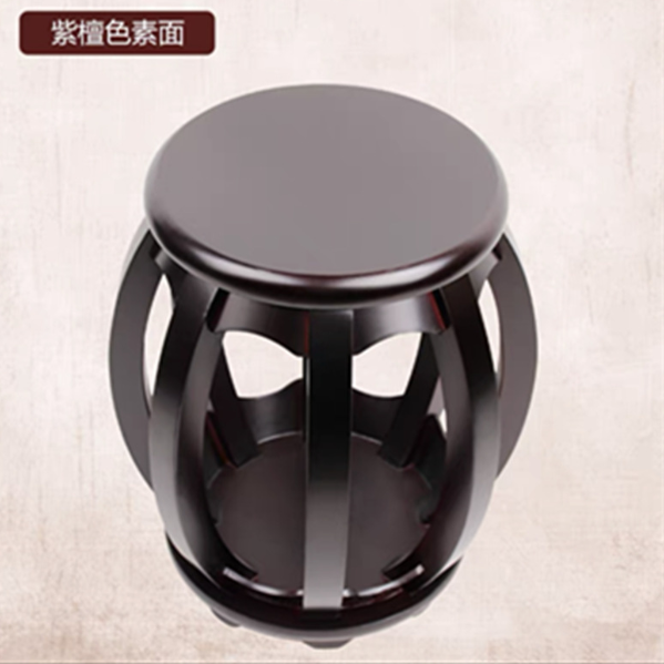 Hot-recommended guzheng round stool (color: rosewood pigmented surface) (size: height 43CM*board 30CM)