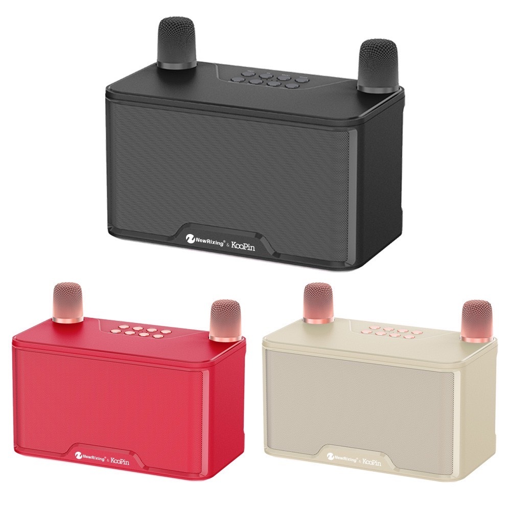 KooPin & Newrixing 雙人無線麥克風行動KTV音響組