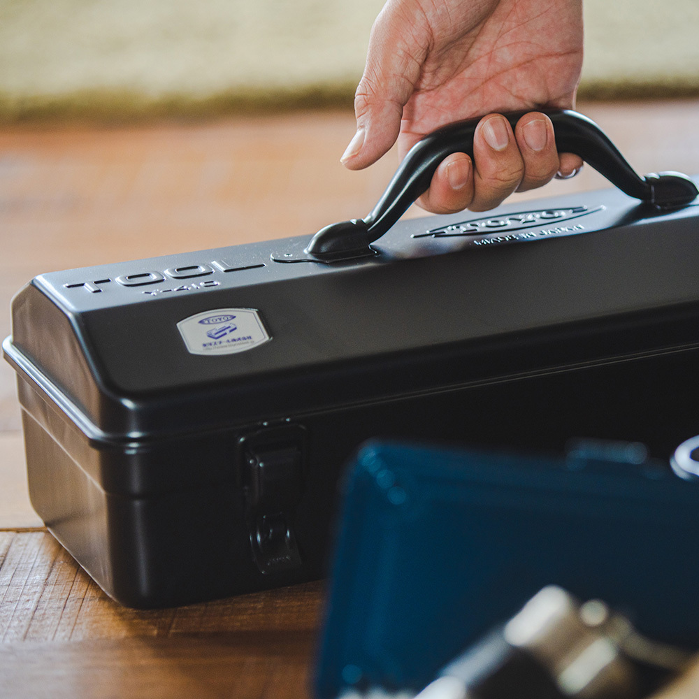 日本TOYO山型提把式鋼製單層收納工具箱Y-410 (3色)