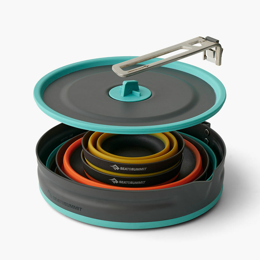 【Sea to Summit】Frontier 輕鋁折疊鍋2人組-2.2L+杯碗組 / STSACK026031