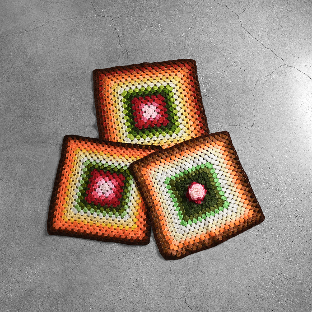 Vintage 早期手工針織毯