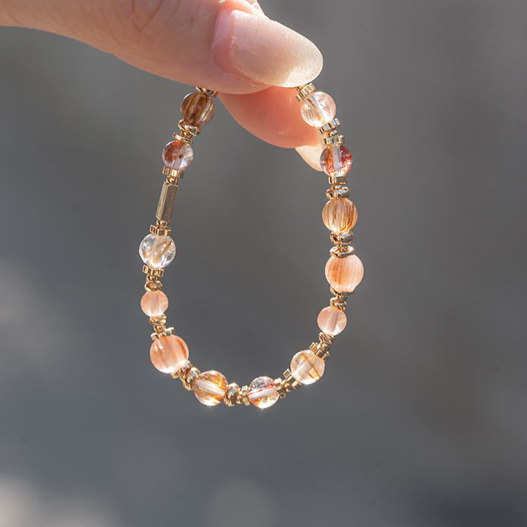 暖冬橘紅咖：羽毛鈦｜錦鯉膠花｜紅兔毛｜安德森｜紅銅髮