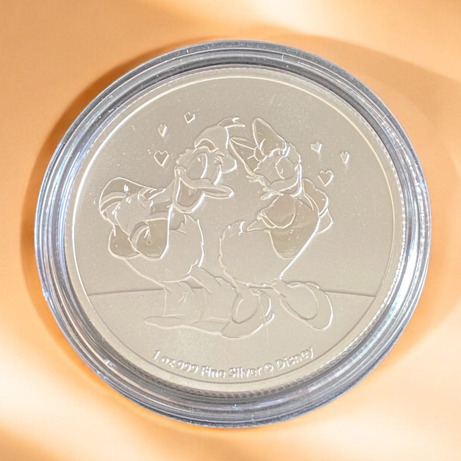 2021, Niue Island 1oz Disney Donald Duck silver coin (99.9% pure silver)