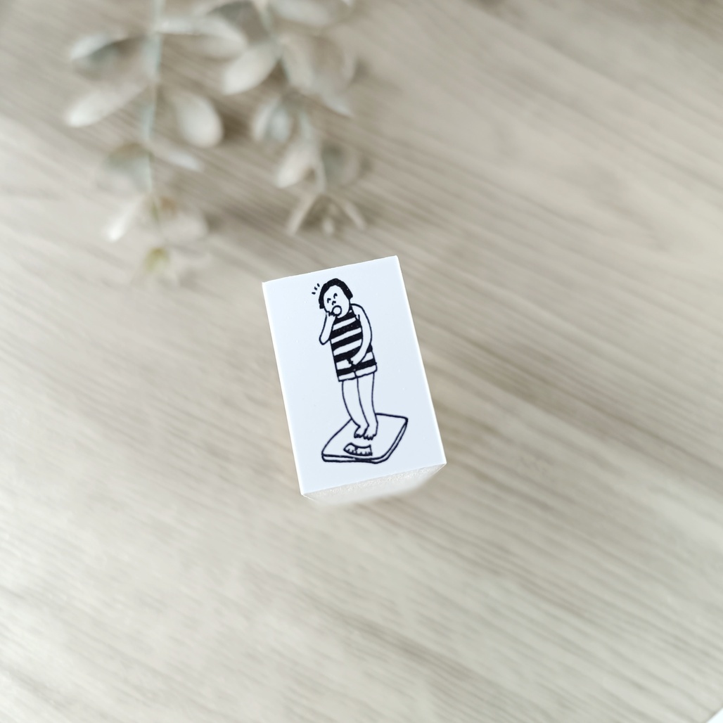 日本AZUNKO．量體重 手帳木頭印章