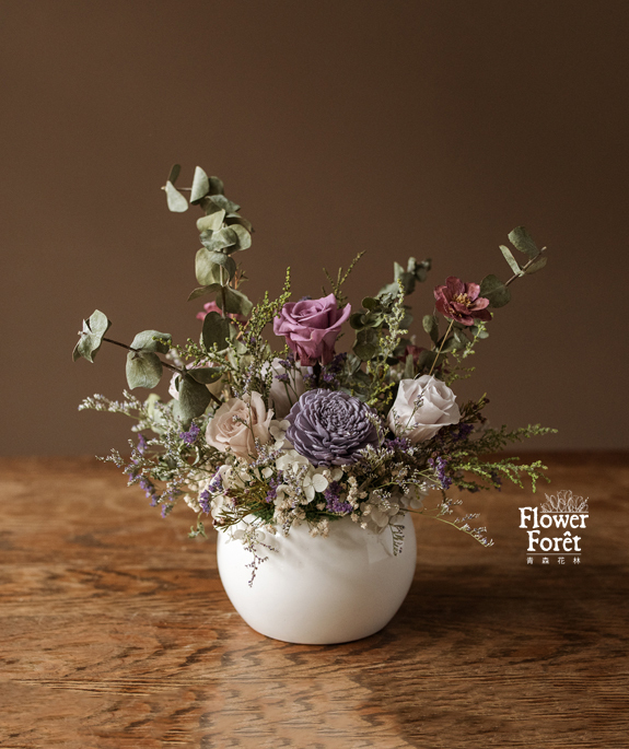 優雅小圓 | 桌花