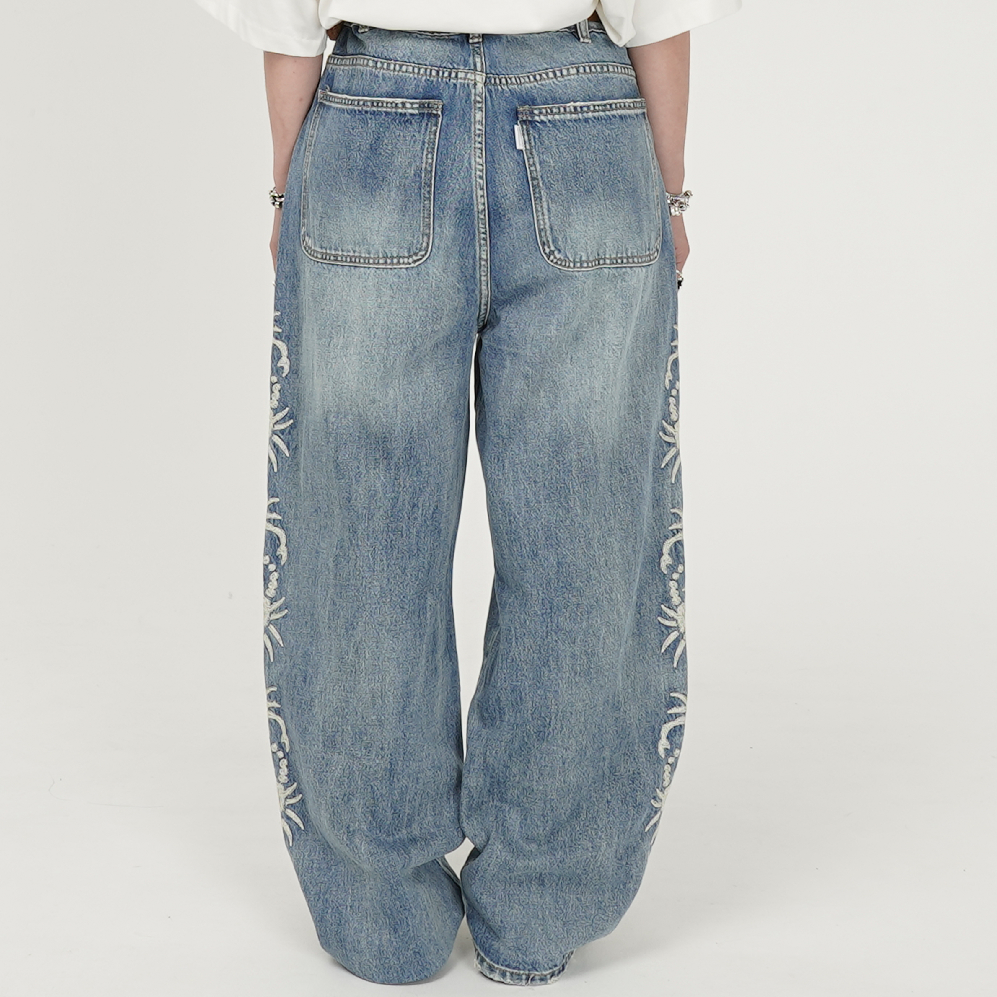 Life Is Unfair Stripe Scorp Jeans - 24FW
