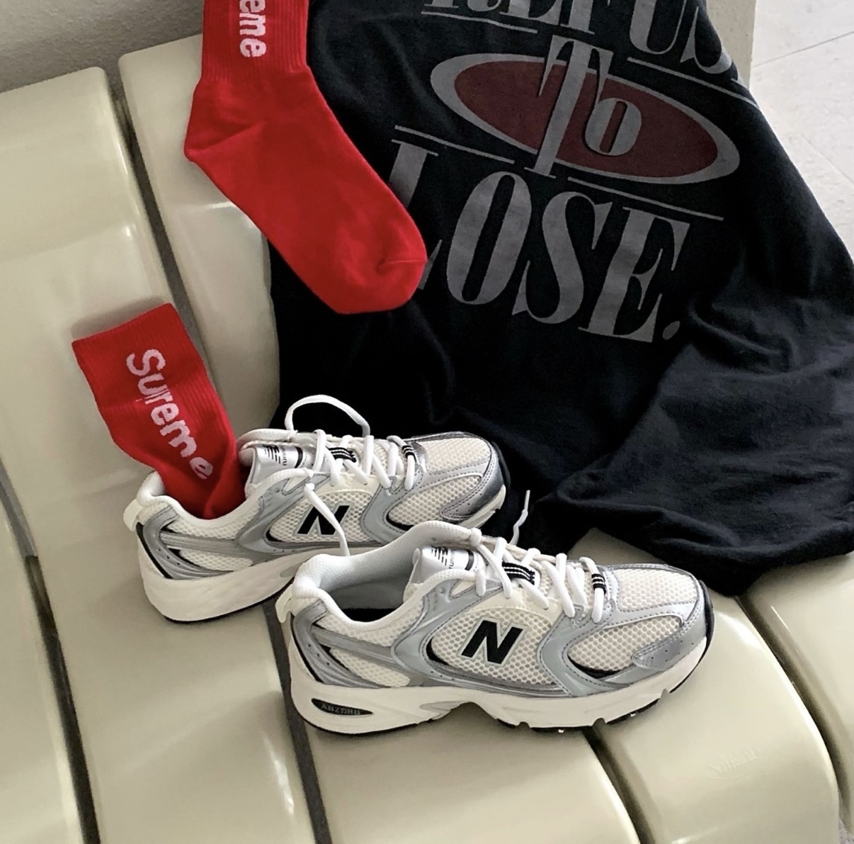 New Balance NB 530 銀黑色 米白色 黑色 Y2K 復古 慢跑鞋 老爹鞋 MR530GMT/預購