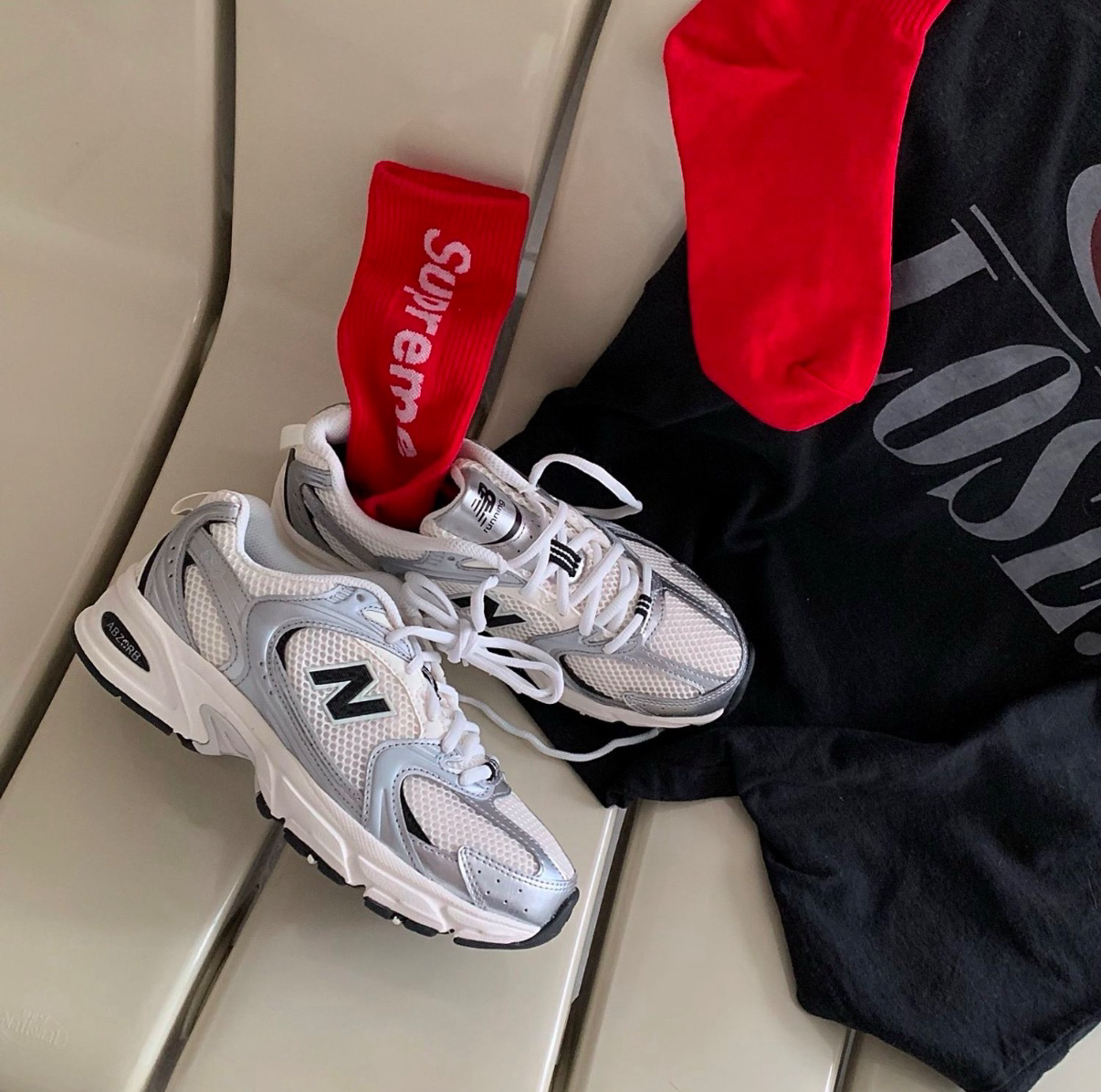 New Balance NB 530 銀黑色 米白色 黑色 Y2K 復古 慢跑鞋 老爹鞋 MR530GMT/預購