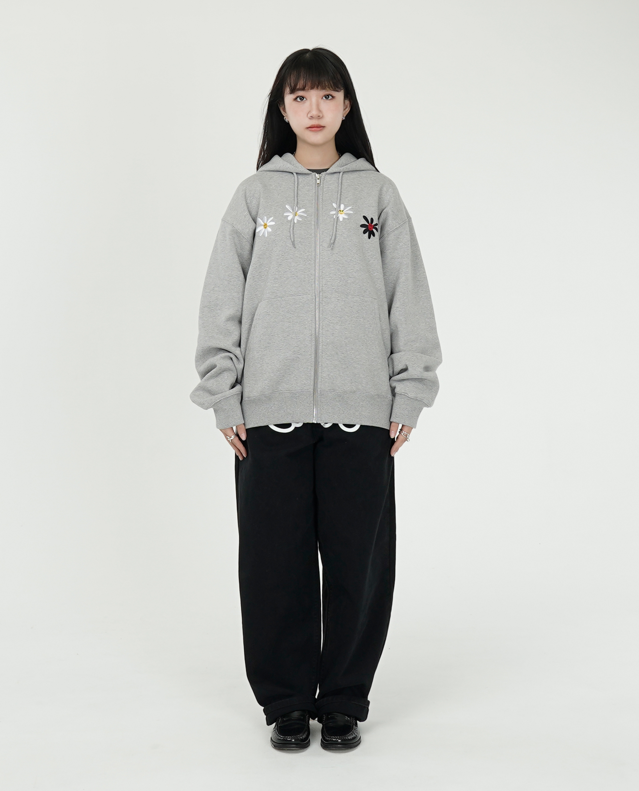 Labros Daisies zip up hoodie - 24FW