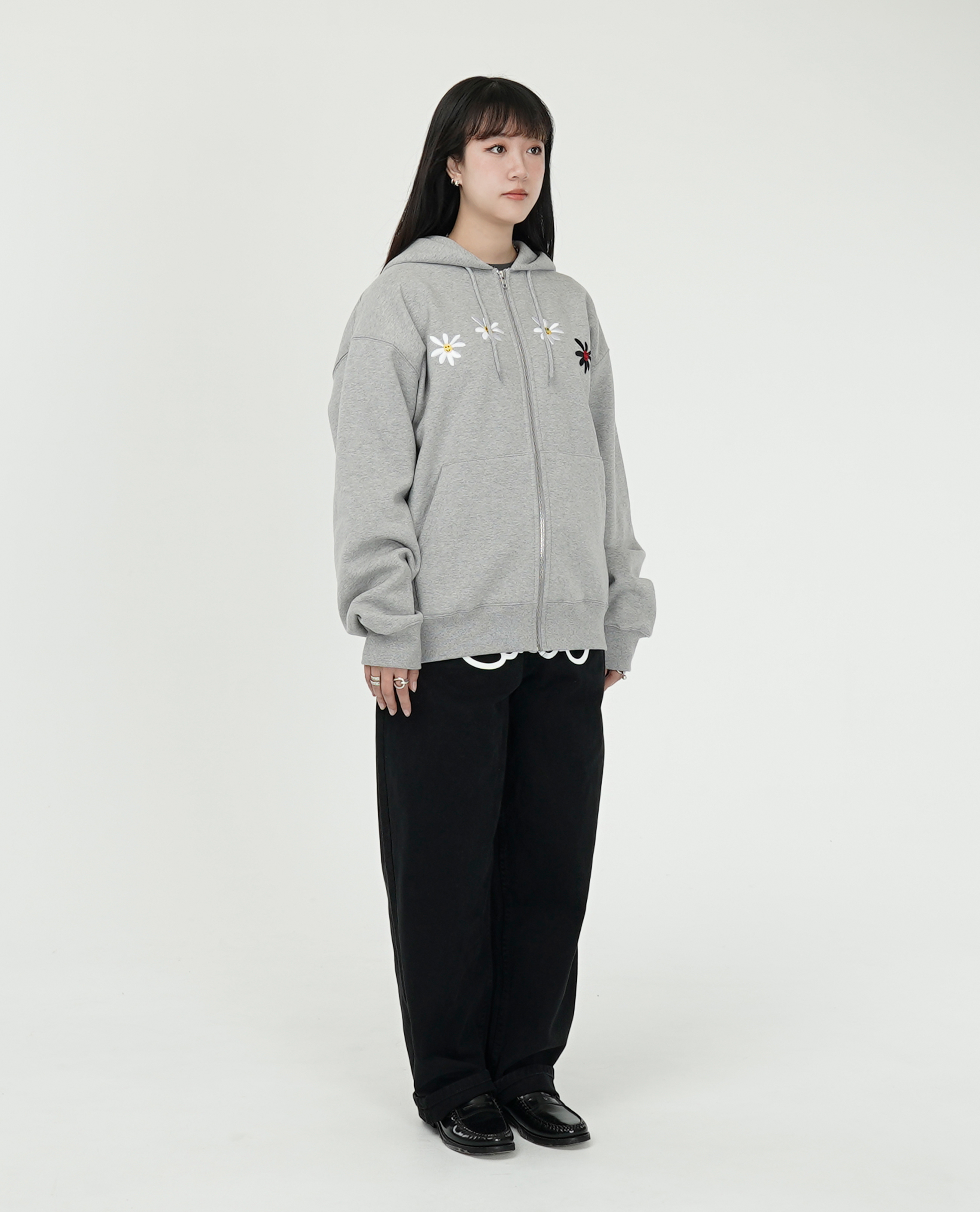 Labros Daisies zip up hoodie - 24FW