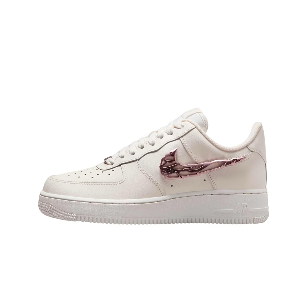 W Nike Air Force 1 Low Liquid Metal Swoosh Metallic Pink 液態金屬粉 粉勾 IF1686-161