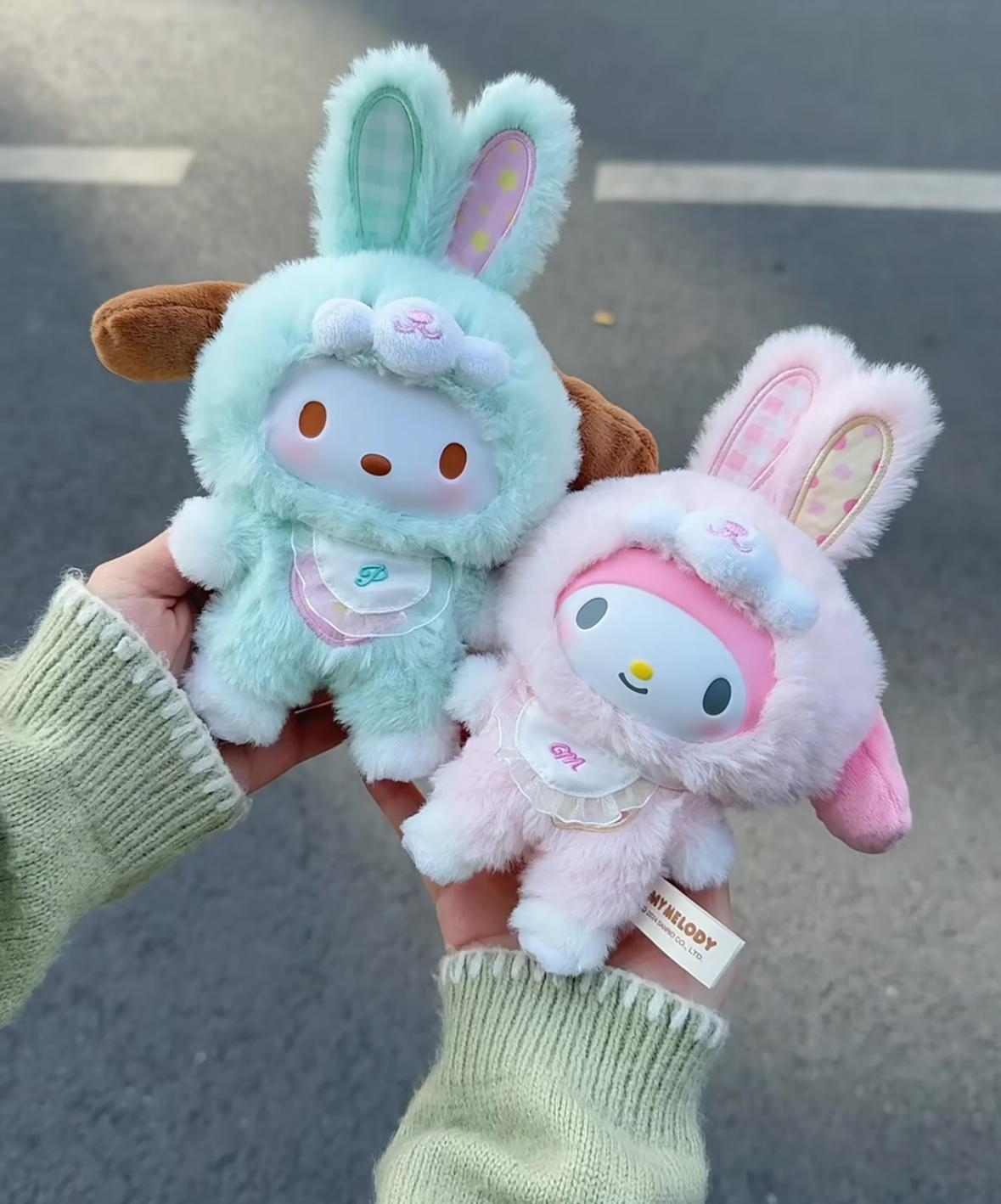 三麗鷗 正版授權 精靈兔系列 糖膠毛絨公仔 吊飾 公仔 盲盒 6款/預購
