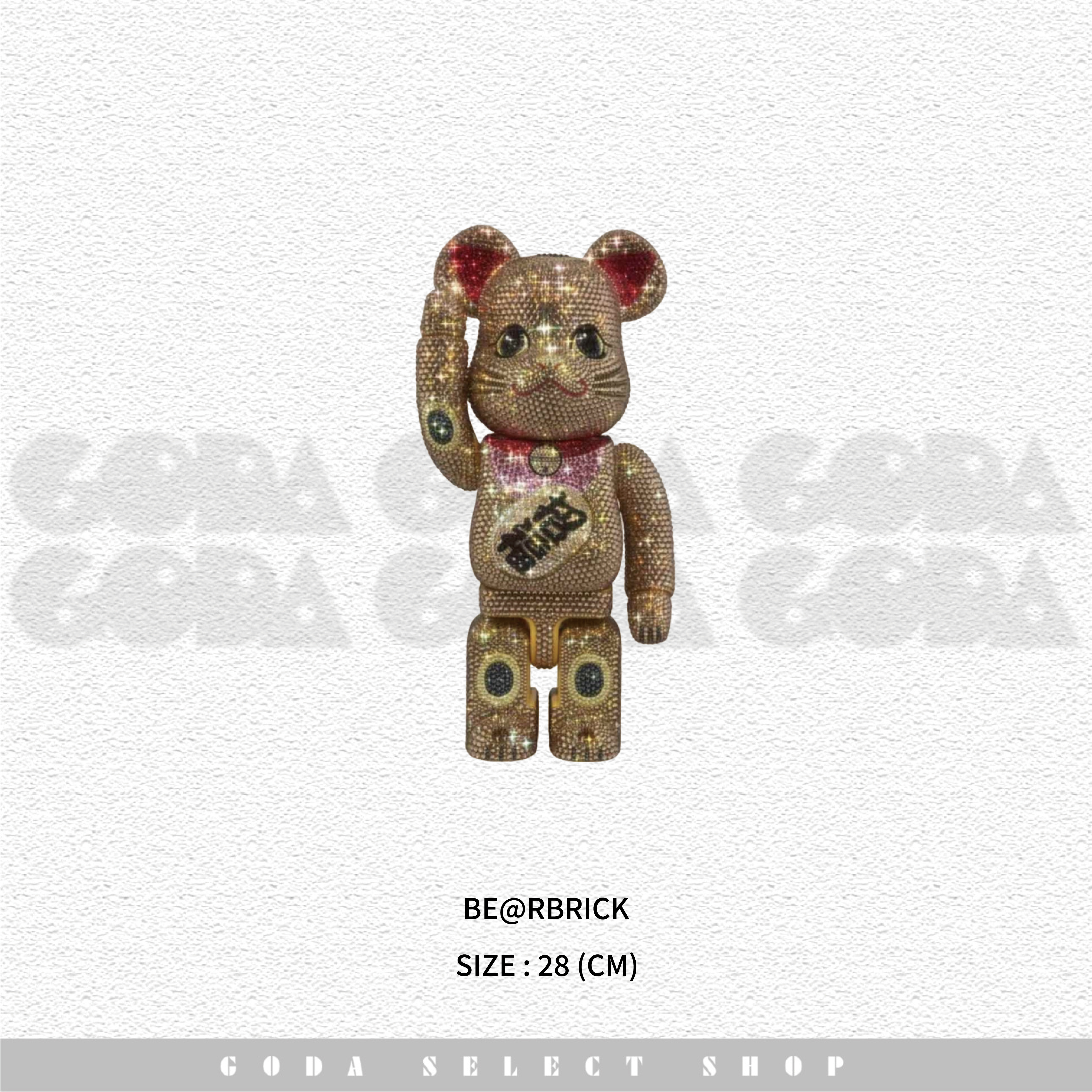 BE@RBRICK 水鑽招財貓 招福 金400％ #GT
